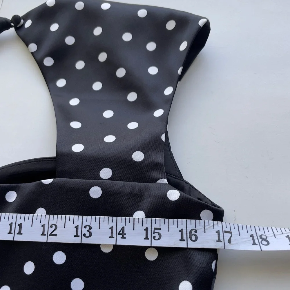 White House Black Market Sheath Dress Sz‎ 8 Polka Dot Pin-up Retro Cocktail Chic - Picture 4 of 13